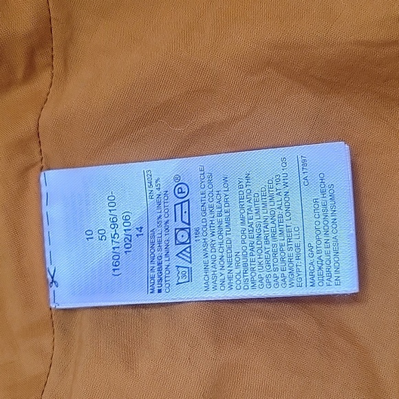 Gap linen cotton mustard dress size 10 - Picture 8 of 8